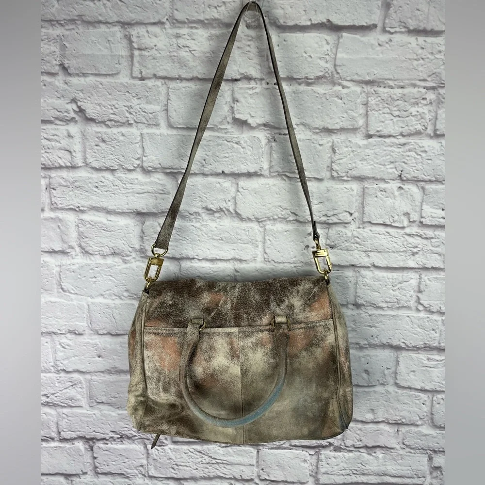 Aimee Kestenberg Leather Crossbody Satchel with Gold Hardware - Picture 3 of 12